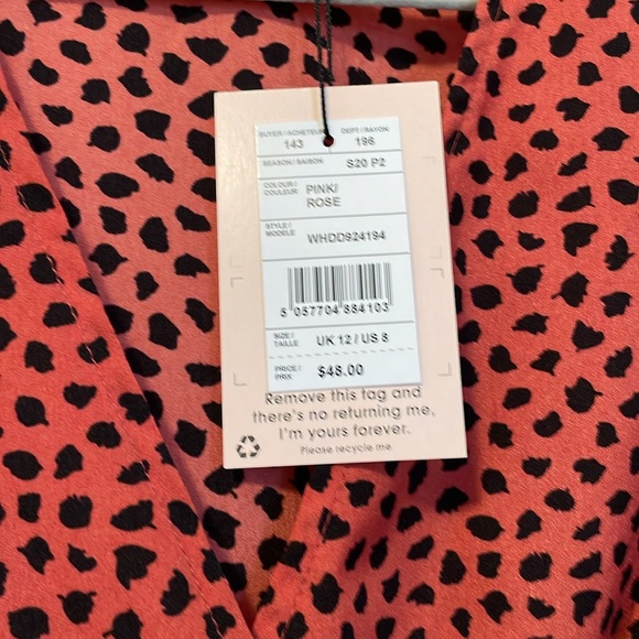 Misguided ruffle dress size 8 NWT - Picture 2 of 4